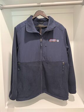 NEW Quince x Snickers x NFL polar fleece  navy full zip size XL